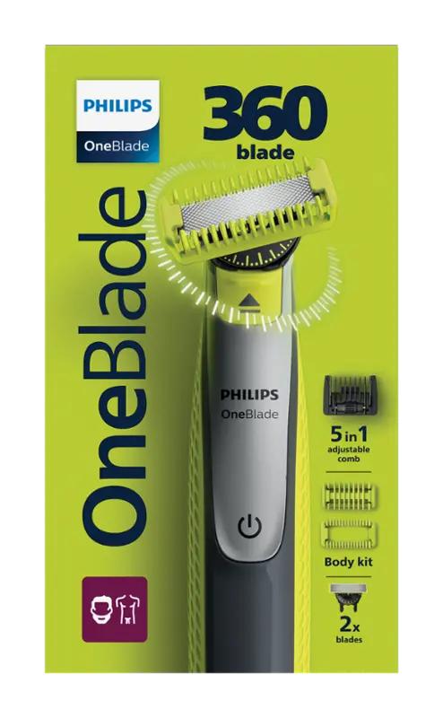 Philips Pánský holicí strojek na tvář a tělo OneBlade 360 QP2834/23, 1 ks