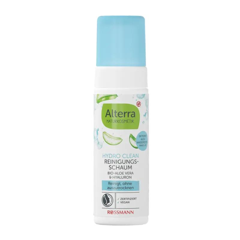 Alterra Naturkosmetik Čisticí pěna Hydro Clean Aloe Vera & Hyaluron, 150 ml