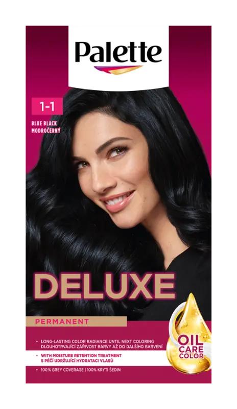 Palette Barva na vlasy Deluxe 1-1 modročerná, 1 ks