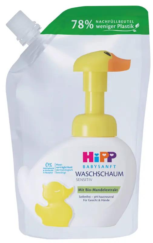 HiPP Pěna na mytí náhradní náplň Babysanft Sensitive, 250 ml
