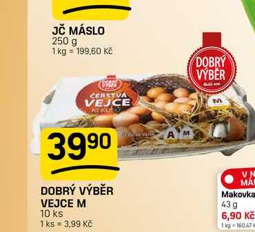 DOBRÝ VÝBĚR VEJCE M 10 ks  