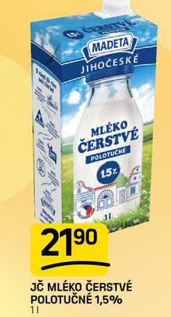 JČ MLÉKO ČERSTVÉ POLOTUČNÉ 1,5% 11 