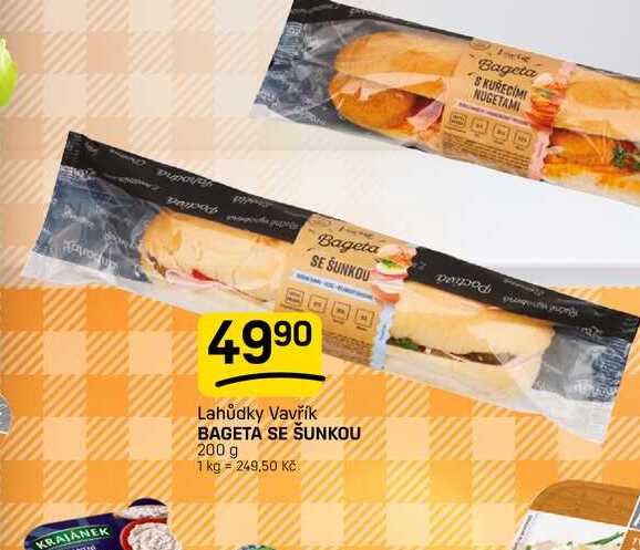 BAGETA SE ŠUNKOU 200 g