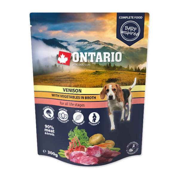 Ontario Kapsička zvěřina se zeleninou ve vývaru pro psy