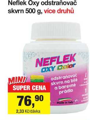 Neflek Oxy odstraňovač skvrn 500 g
