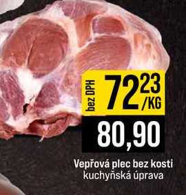 Vepřová plec bez kosti kuchyňská úprava 1kg