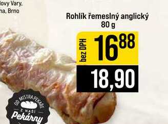 Rohlík řemeslný anglický 80 g