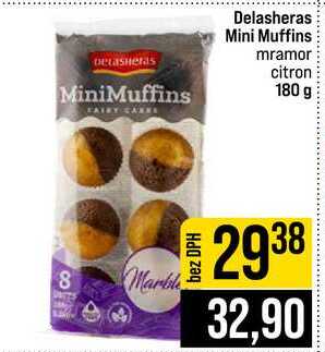 Delasheras Mini Muffins mramor citron 180 g 