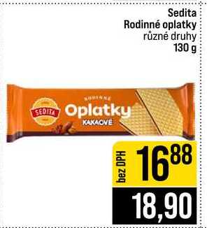 Sedita Rodinné oplatky různé druhy 130 g