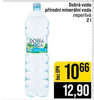 Dobrá voda přírodní minerální voda neperlivá 2l