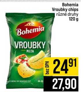 Bohemia Vroubky chips různé druhy 120 g