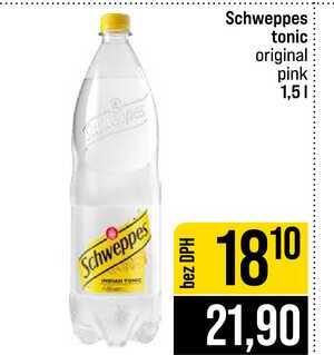 Schweppes tonic original pink 1,5l