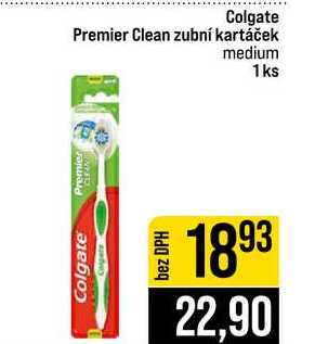 Colgate Premier Clean zubní kartáček medium 1ks 