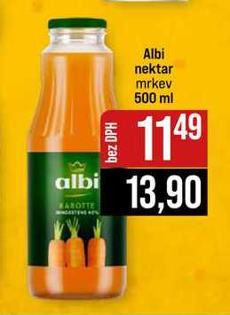 Albi nektar mrkev 500 ml
