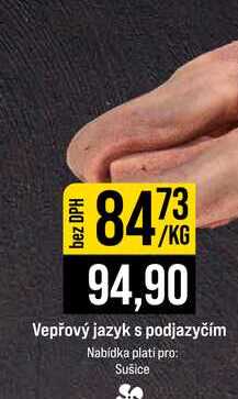 Vepřový jazyk s podjazyčím 1kg
