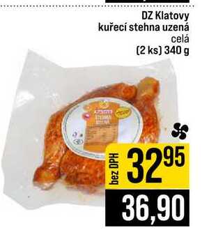 DZ Klatovy kuřecí stehna uzená celá (2 ks) 340 g