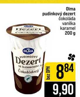Olma pudinkový dezert čokoláda vanilka karamel 200 g