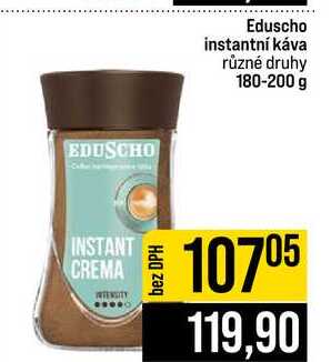 Eduscho instantní káva různé druhy 180-200 g 