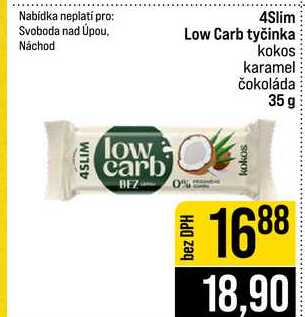 4Slim Low Carb tyčinka kokos karamel čokoláda 35 g