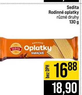 Sedita Rodinné oplatky různé druhy 130 g