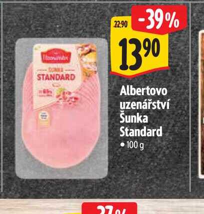 Albertovo uzenářství Šunka Standard 100 g
