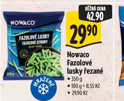  Nowaco Fazolové lusky řezané 350 g 