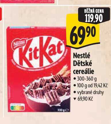 Nestlé Dětské cereálie 300-360 g