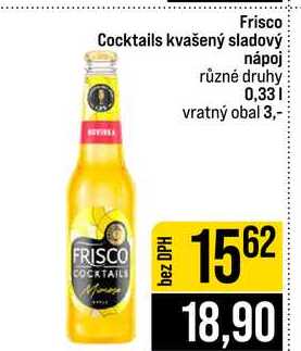Frisco Cocktails kvašený sladový nápoj různé druhy 0,33l