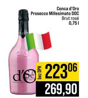 Conca d'Oro Prosecco Millesimato DOC Brut rosé 0,75l