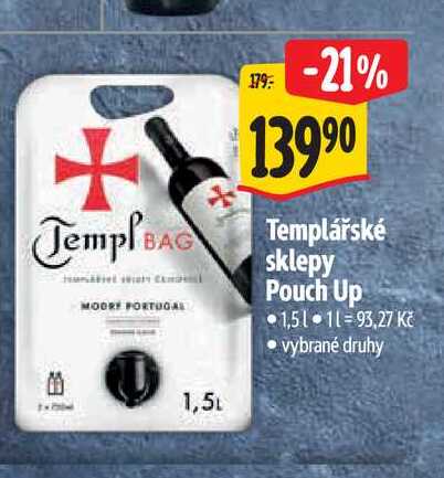 Templářské sklepy Pouch Up 1,51
