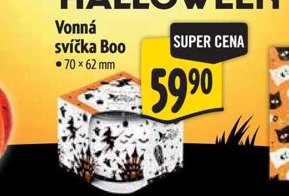 Vonná svíčka Boo 70 × 62 mm