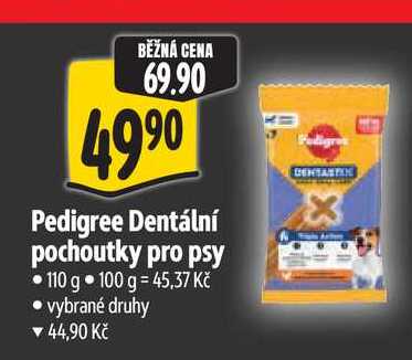 Pedigree Dentální pochoutky pro psy 110 g