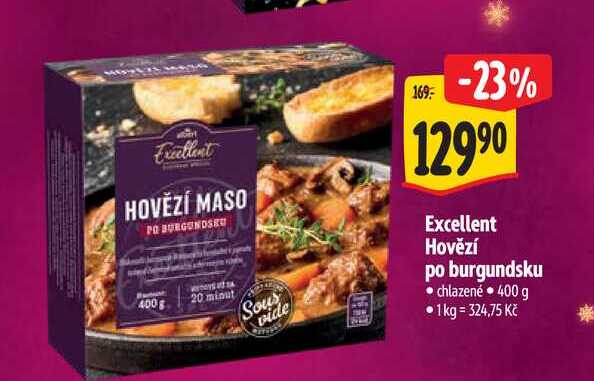  Excellent Hovězí po burgundsku 400 g
