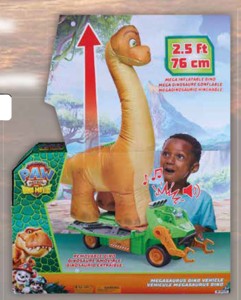 Paw Patrol Dino Nafukovací dinosaurus s vozidlem