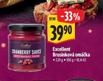 Excellent Brusinková omáčka 220 g
