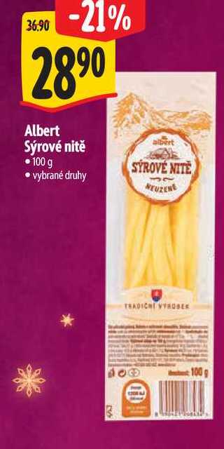 Albert Sýrové nitě 100 g
