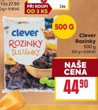 Clever Rozinky 500 g