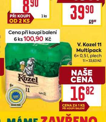 V. Kozel 11 Multipack 6x 0,51, plech