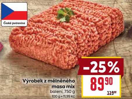 Výrobek z mělněného masa mix balení, 750 g