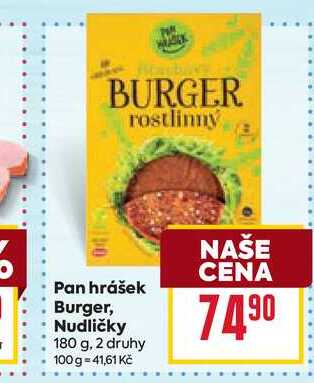 Pan hrášek Burger, Nudličky 180 g