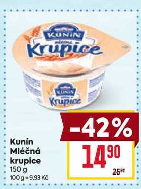 Kunín Mléčná krupice 150 g