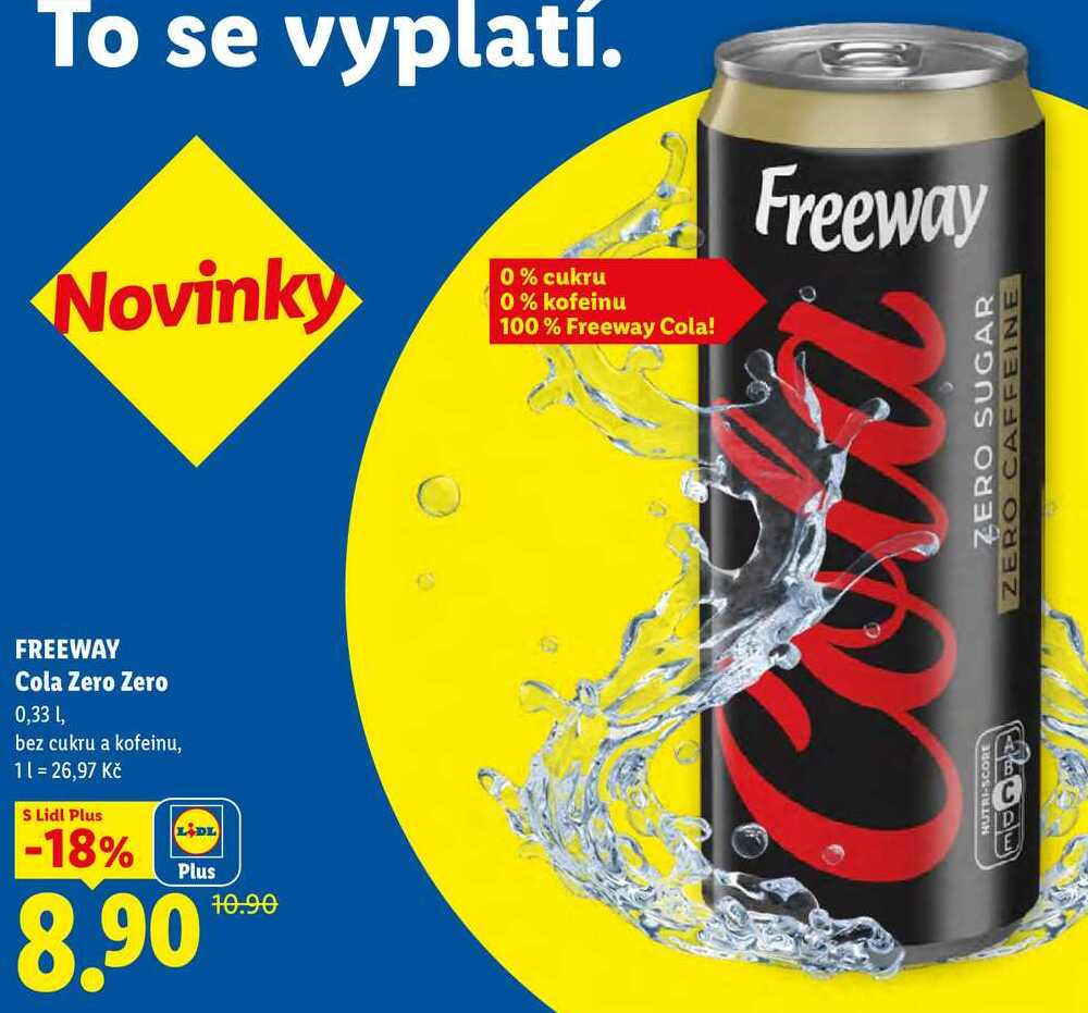 FREEWAY Cola Zero Zero, 0,33 l