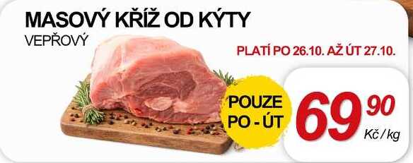 MASOVÝ KŘÍŽ OD KÝTY VEPŘOVÝ, 1 kg