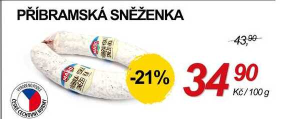 PŘÍBRAMSKÁ SNĚŽENKA, 100 g 