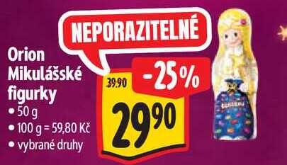 Orion Mikulášské figurky, 50 g