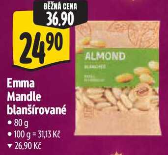 Emma Mandle blanšírované, 80 g