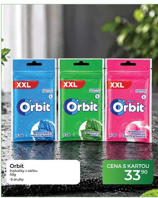 Orbit žvýkačky v sáčku 50 g