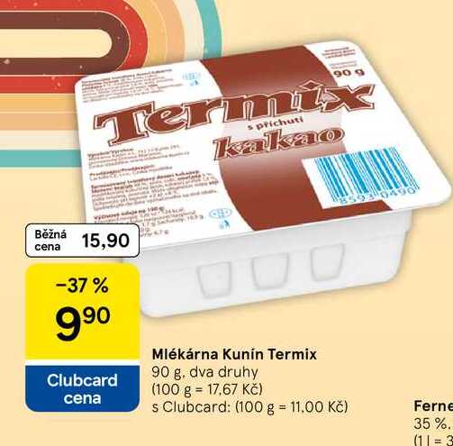 Mlékárna Kunín Termix, 90 g
