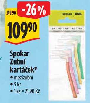 Spokar Zubní kartáček, 5 ks
