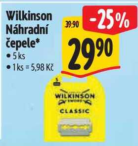 Wilkinson Náhradní čepele, 5 ks